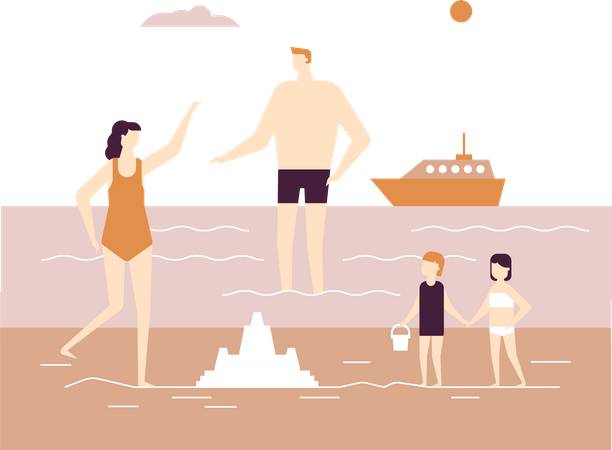 Férias de verão  Ilustração