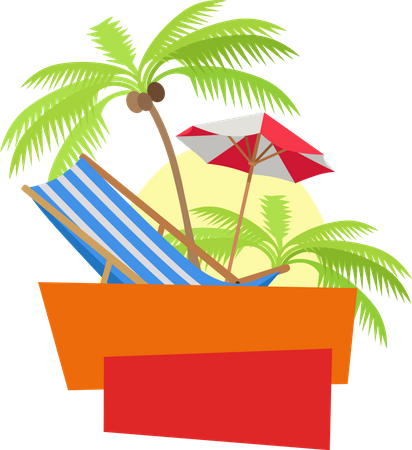 Férias de verão  Ilustração