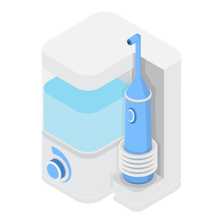 Ferramentas de limpeza de dentes  Ilustração