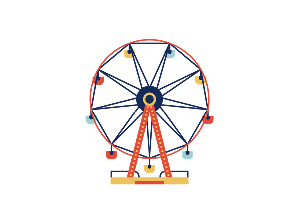 Ferris wheel Illustration