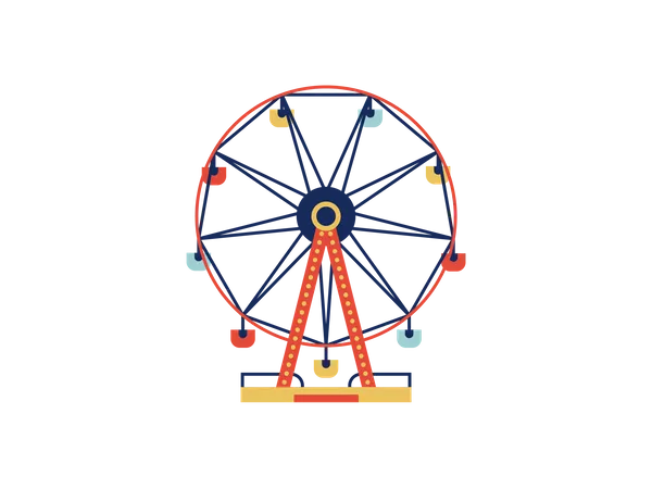 Ferris wheel  Illustration