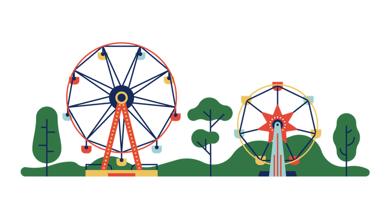 Ferris wheel  Illustration