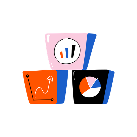 Vorgefertigte Statistiken  Illustration