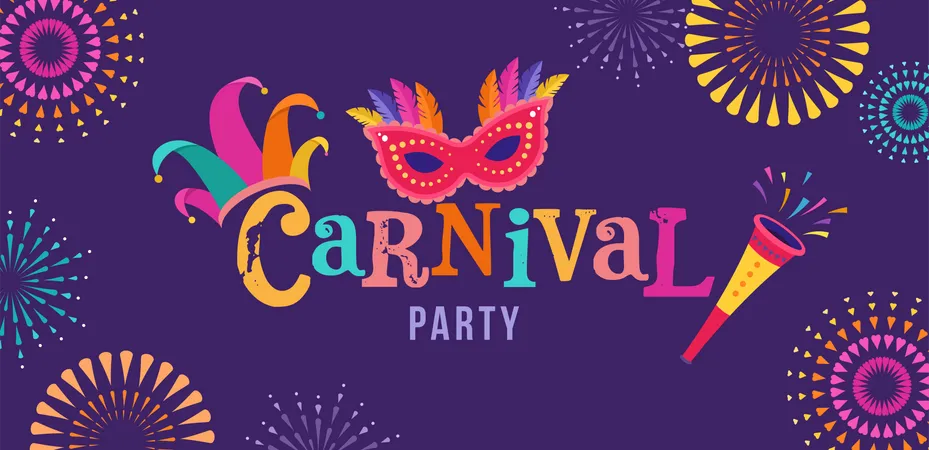 Festa de Carnaval  Ilustração