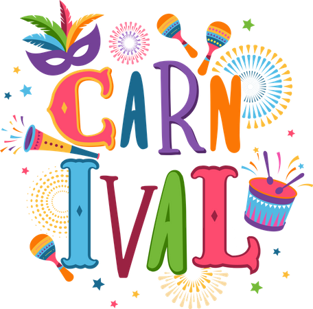 Festa de Carnaval  Ilustração