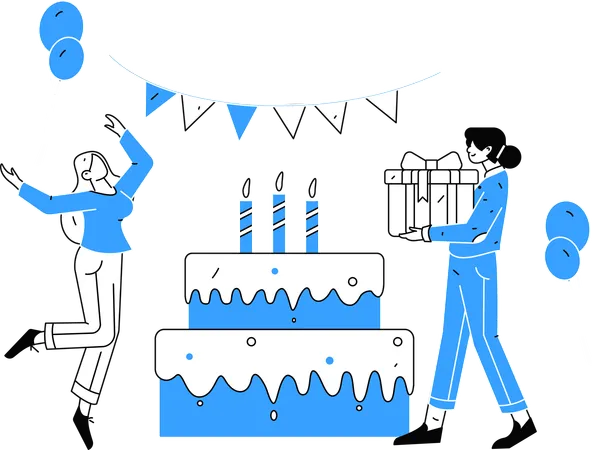 Festa de aniversário  Ilustração