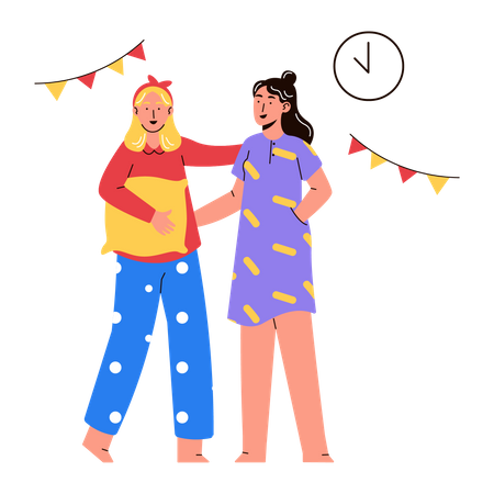 Festa do pijama  Ilustração