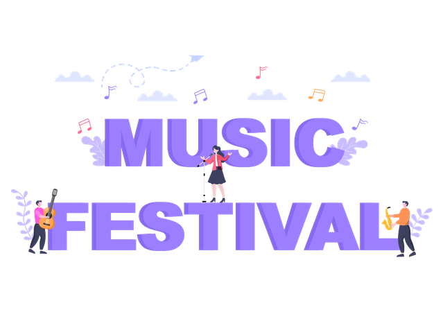 Festival de musique  Illustration