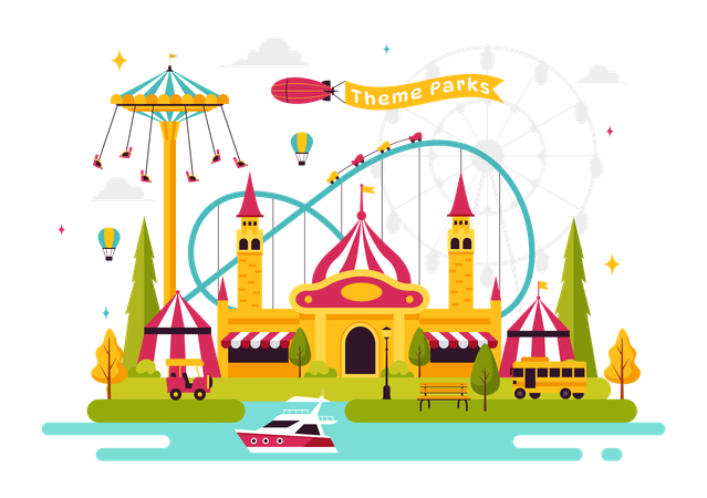 Parque de festivales  Ilustración