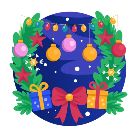 Festive ornaments  Illustration