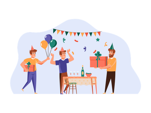 Fête d'anniversaire  Illustration