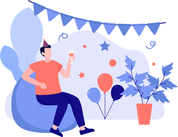 Fête d'anniversaire  Illustration