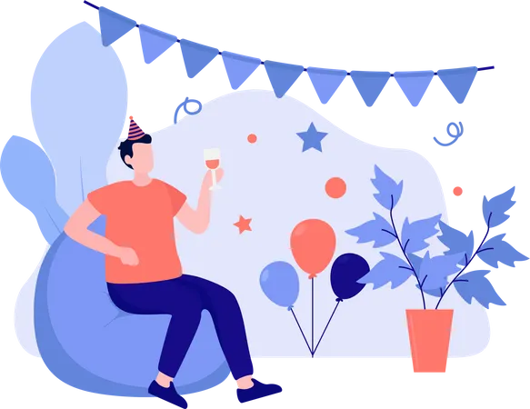 Fête d'anniversaire  Illustration