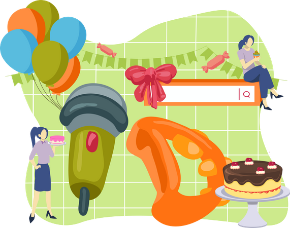 Fête d'anniversaire  Illustration