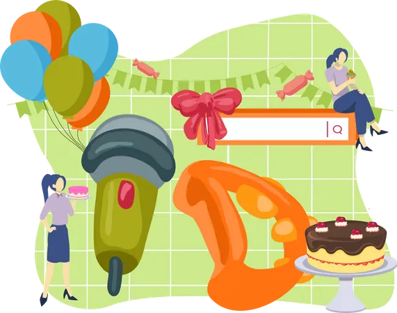 Fête d'anniversaire  Illustration