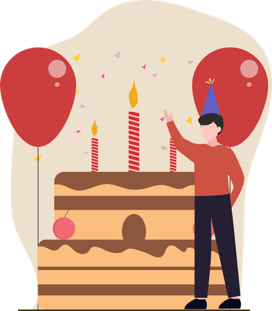 Fête d'anniversaire  Illustration