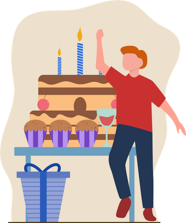 Fête d'anniversaire  Illustration