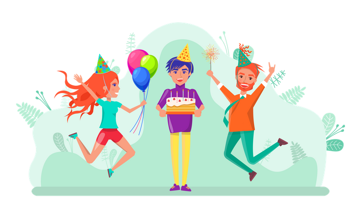 Fête d'anniversaire  Illustration