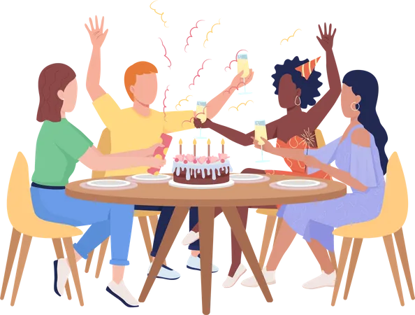 Fêtes d'anniversaire  Illustration