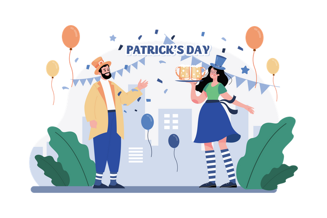 Fête de la Saint-Patrick  Illustration