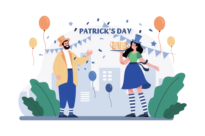 Fête de la Saint-Patrick  Illustration