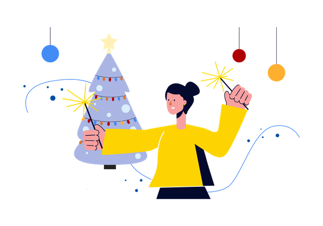 Célébration de Noël  Illustration