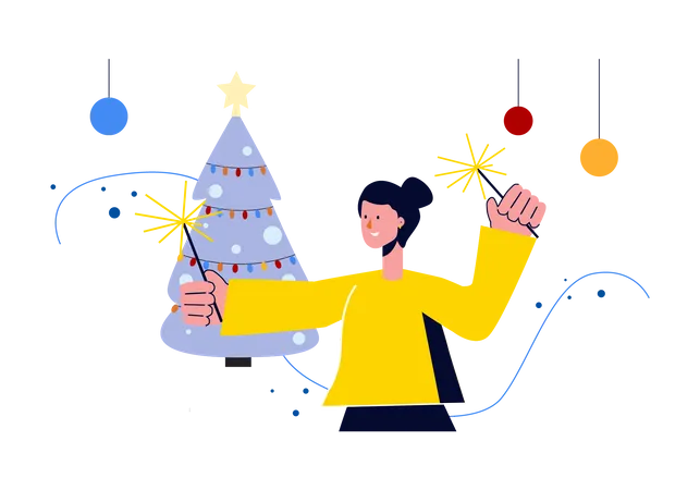 Célébration de Noël  Illustration