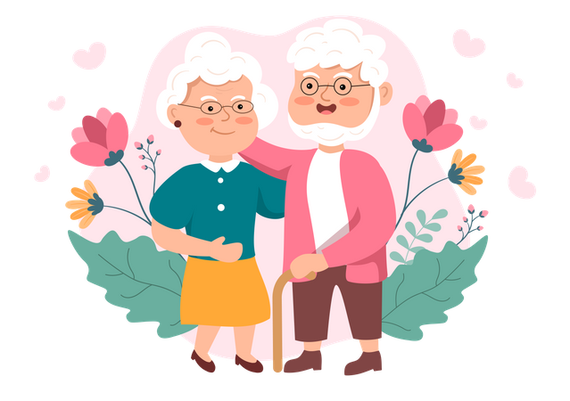 Jour des grands-parents  Illustration