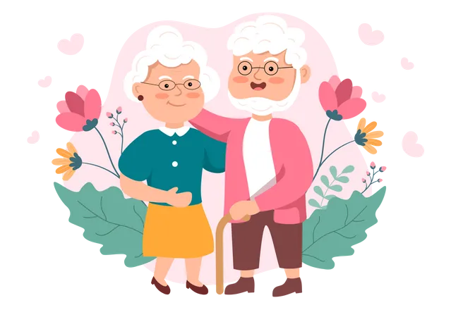 Jour des grands-parents  Illustration