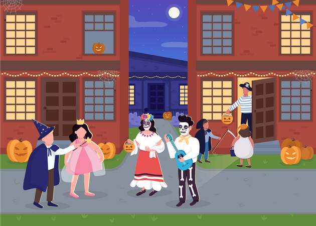 Fête d'Halloween  Illustration