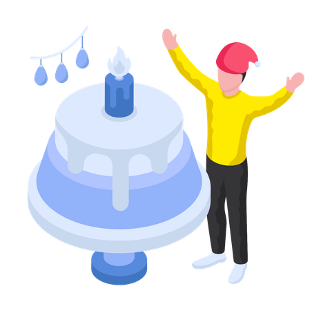 Fête du gâteau  Illustration