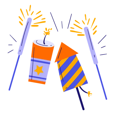 Feu d'artifice  Illustration