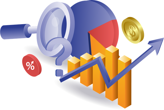 Fianncial growth and analysis  Illustration