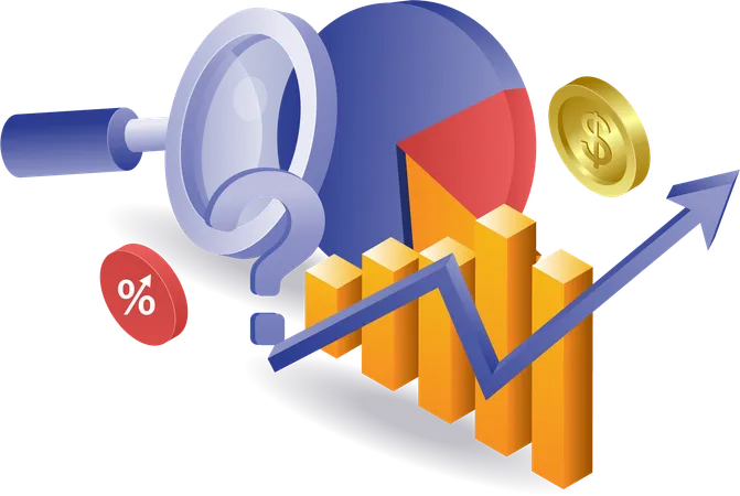 Fianncial growth and analysis  Illustration