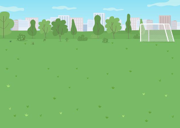 Field for soccer game Illustration