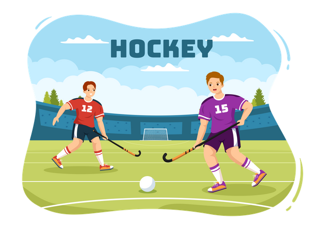 Field Hockey  Illustration