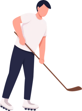 Field hockey player Illustration