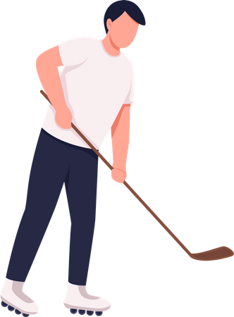 Field hockey player  Illustration