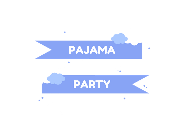 Fiesta de pijamas  Ilustración