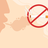 illustrations for unhealthy smoker habit