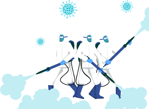 Fight The Virus Coronavirus  Illustration