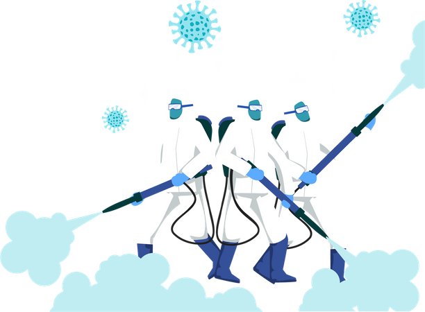 Fight The Virus Coronavirus  Illustration