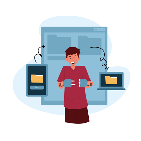 File Backup  Illustration