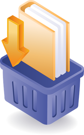 File folder container  Illustration