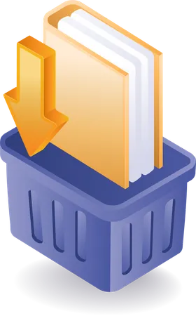 File folder container  Illustration