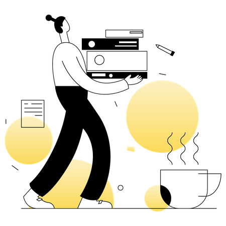 File management Illustration