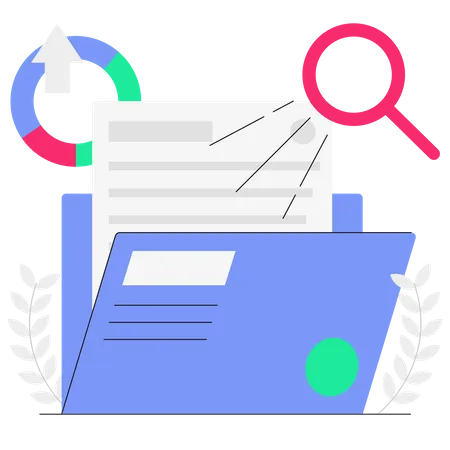 Folder And File Management Illustration