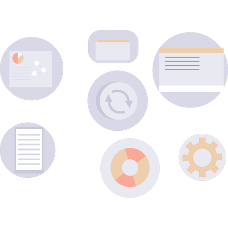 File management having back up data  Illustration