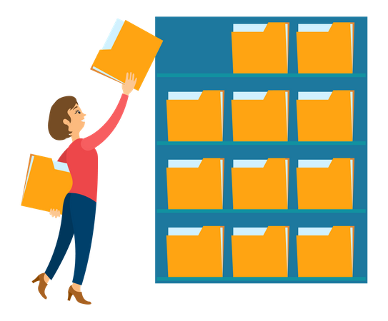 File management  Illustration