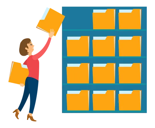 File management  Illustration